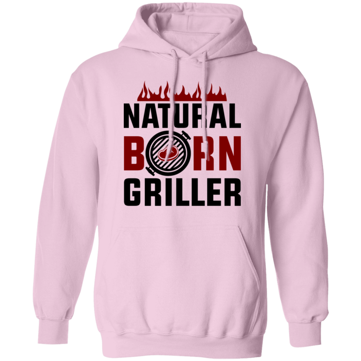 Natural Born Griller Funny BBQ Pullover Hoodie
