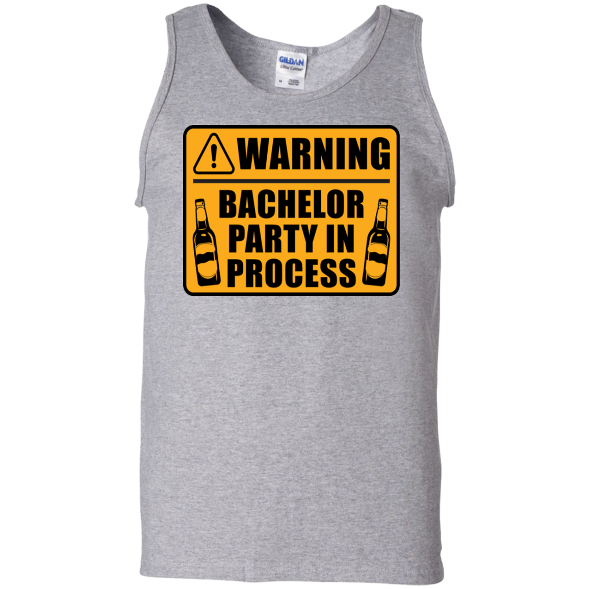 Funny Warning Bachelor Party In Process Tank Top
