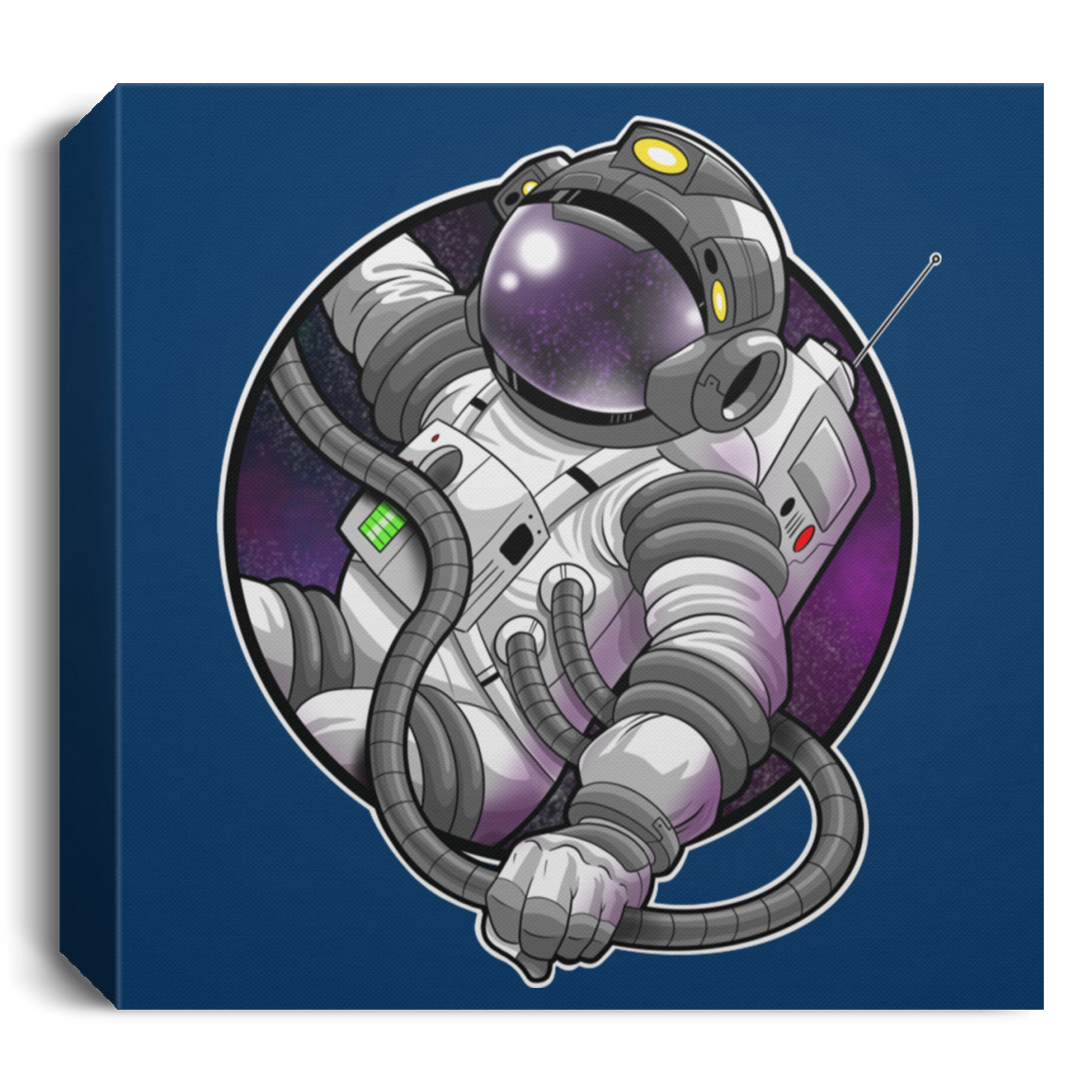 Astronaut Space Mission Square Canvas 1.5in Frame