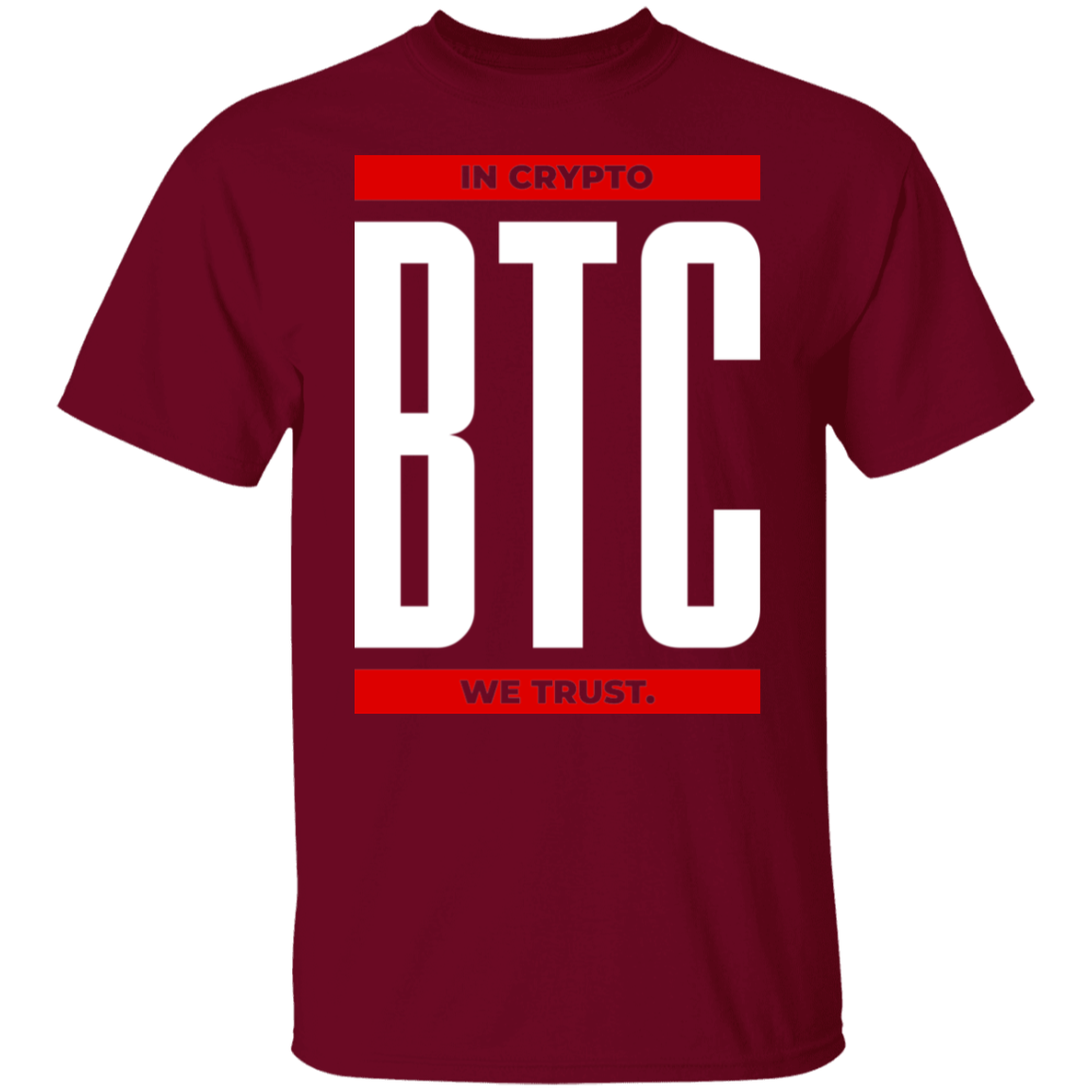 btc BTC In Crypto We Trust T-Shirt