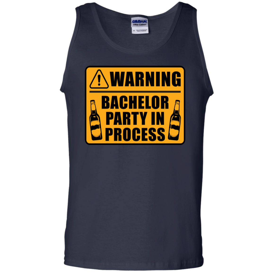 Funny Warning Bachelor Party In Process Tank Top