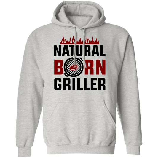 Natural Born Griller Funny BBQ Pullover Hoodie