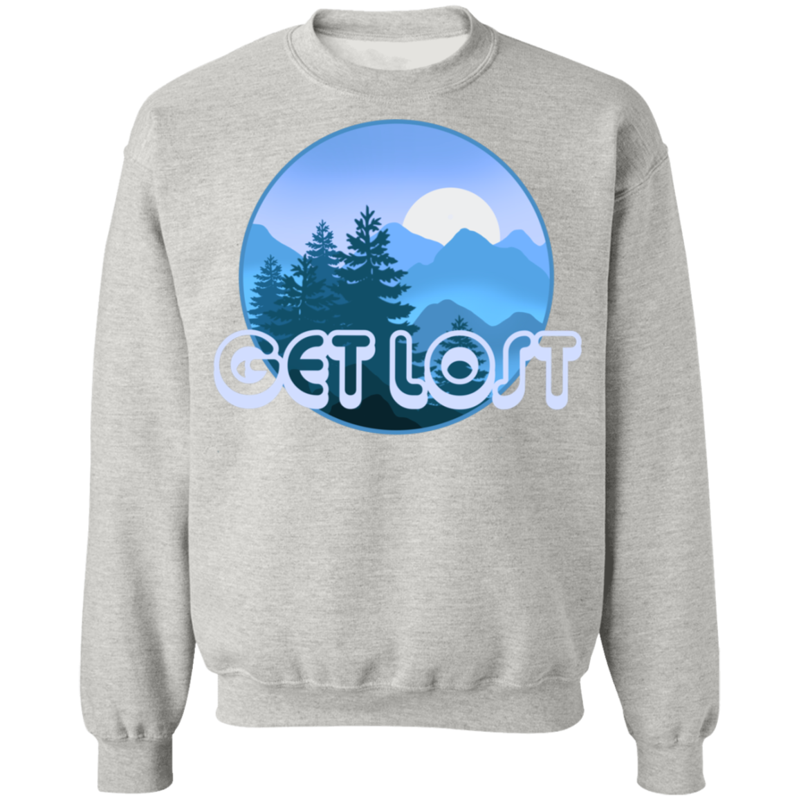 Get Lost in Nature Camping Crewneck Sweatshirt