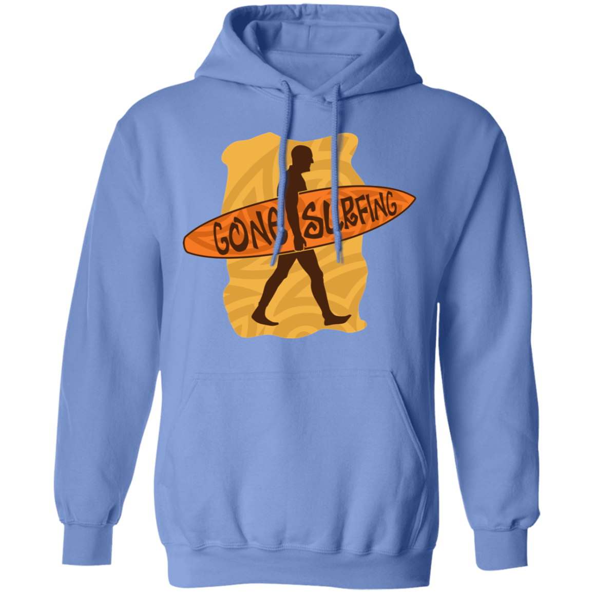 Gone Surfing Ocean Beach Pullover Hoodie