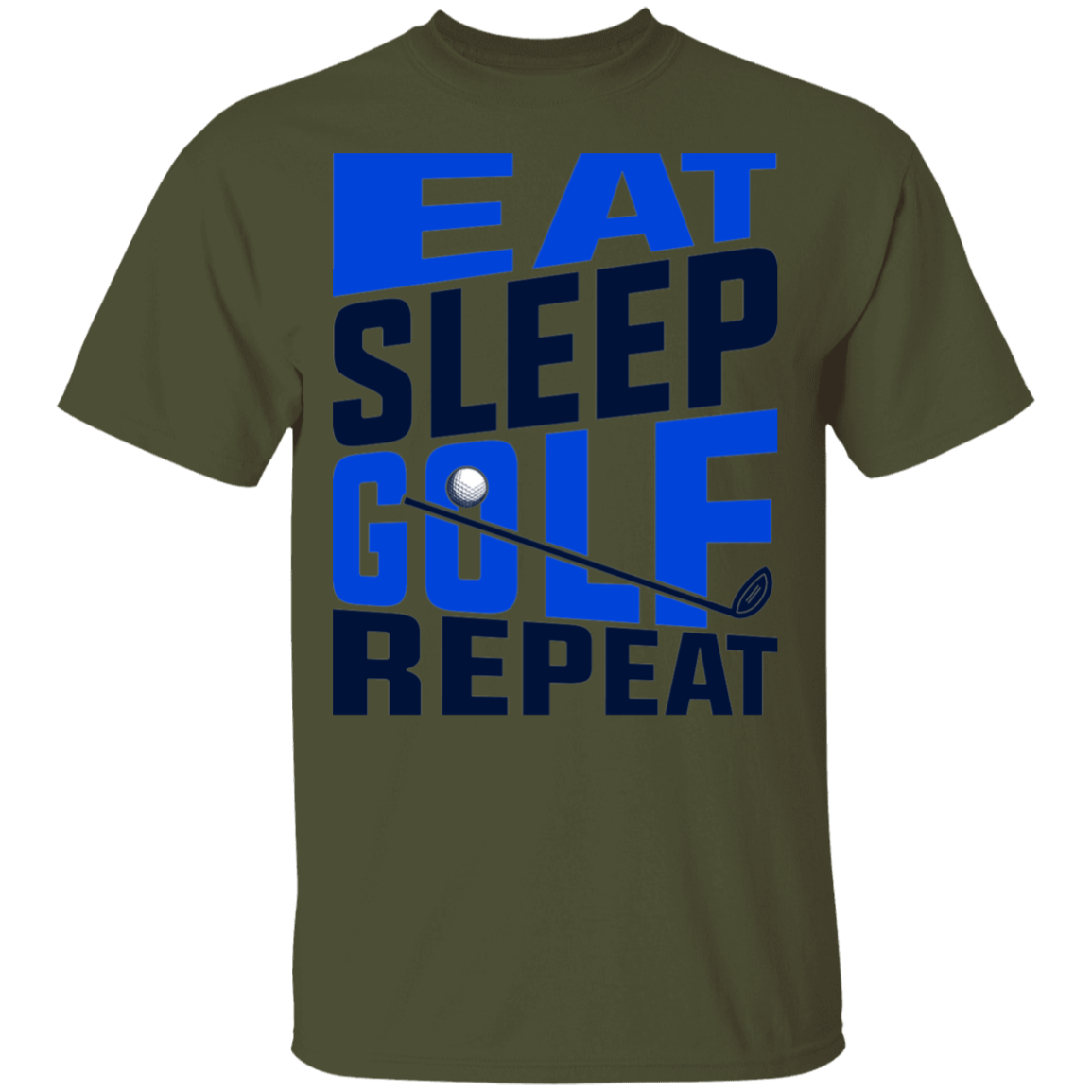 Eat Sleep Golf Repeat Golfing T-Shirt