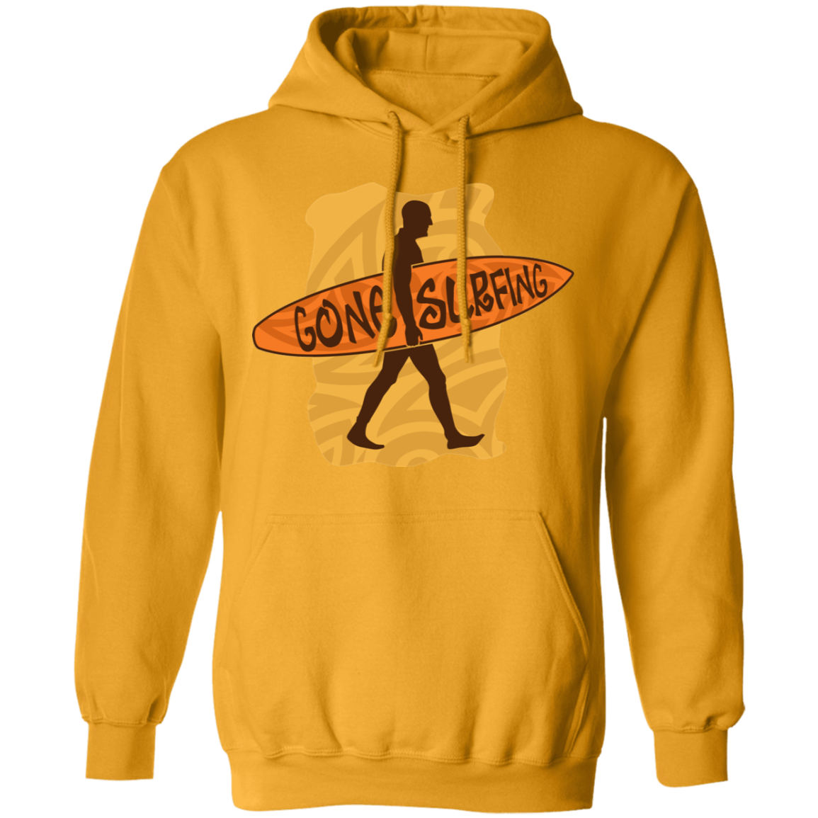 Gone Surfing Ocean Beach Pullover Hoodie