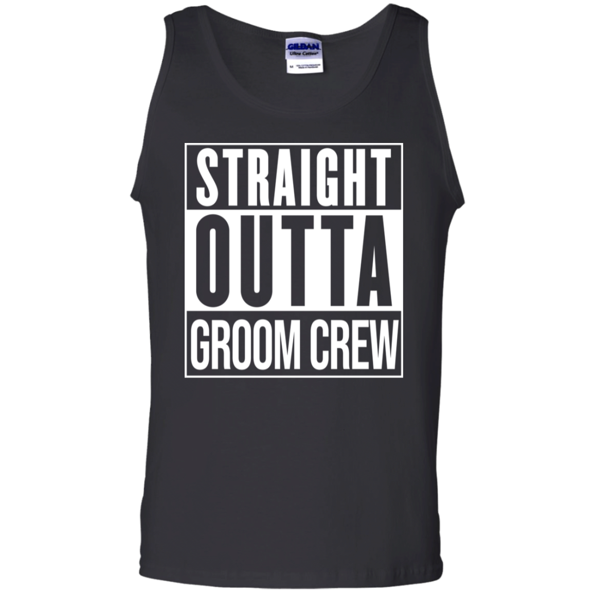 Straight Outta Groom Crew Wedding Bachelor Party Tank Top