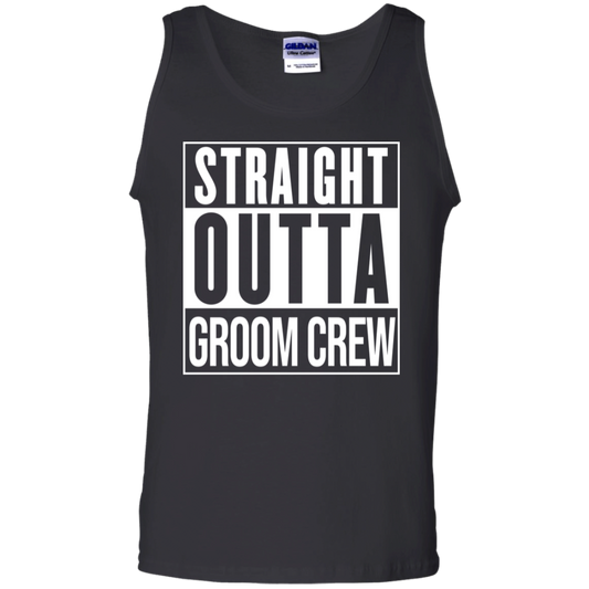 Straight Outta Groom Crew Wedding Bachelor Party Tank Top