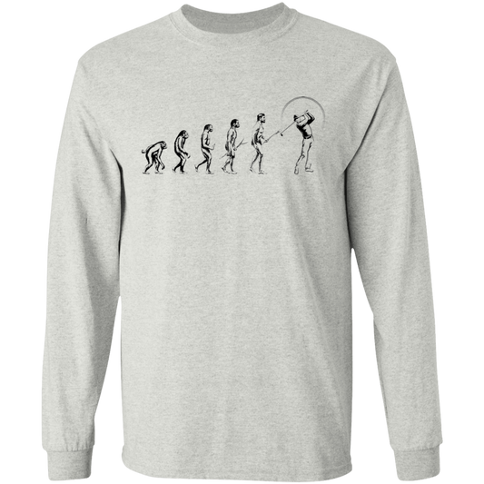 Evolution of Golfing Funny Golf Long Sleeve T-Shirt