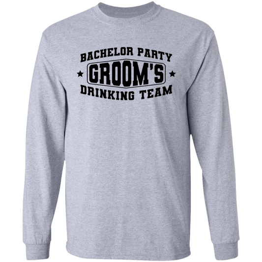 Bachelor Party Groom’s Drinking Team Funny Long Sleeve T-Shirt