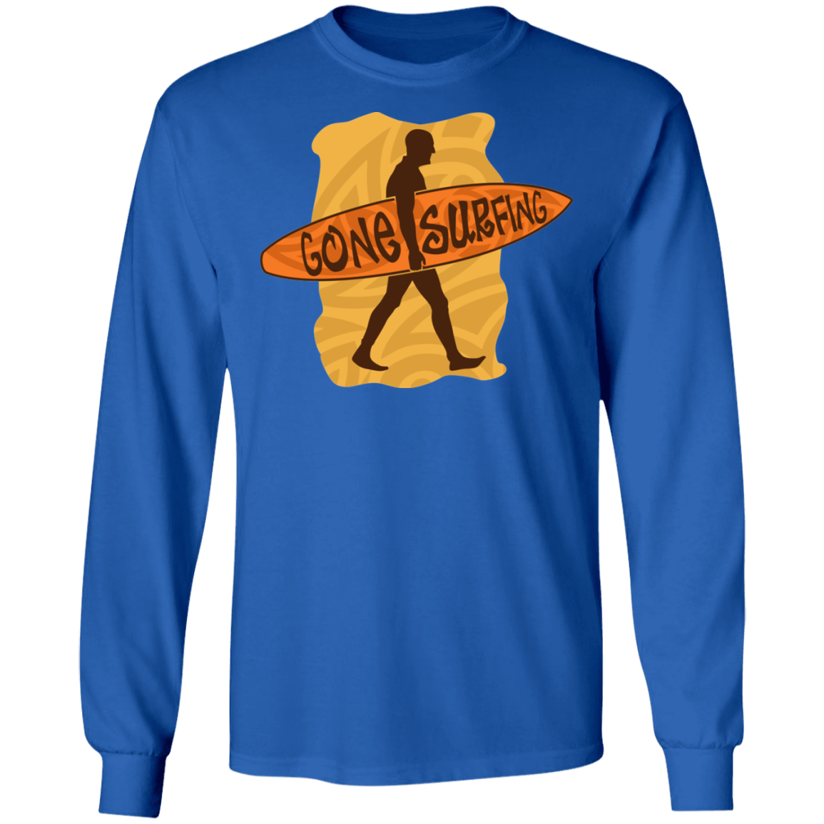 Gone Surfing Surfer Long Sleeve T-Shirt