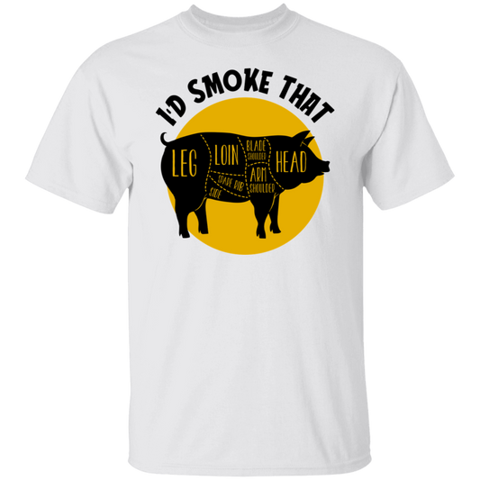 I'd Smoke That Pork BBQ Grilling T-Shirt