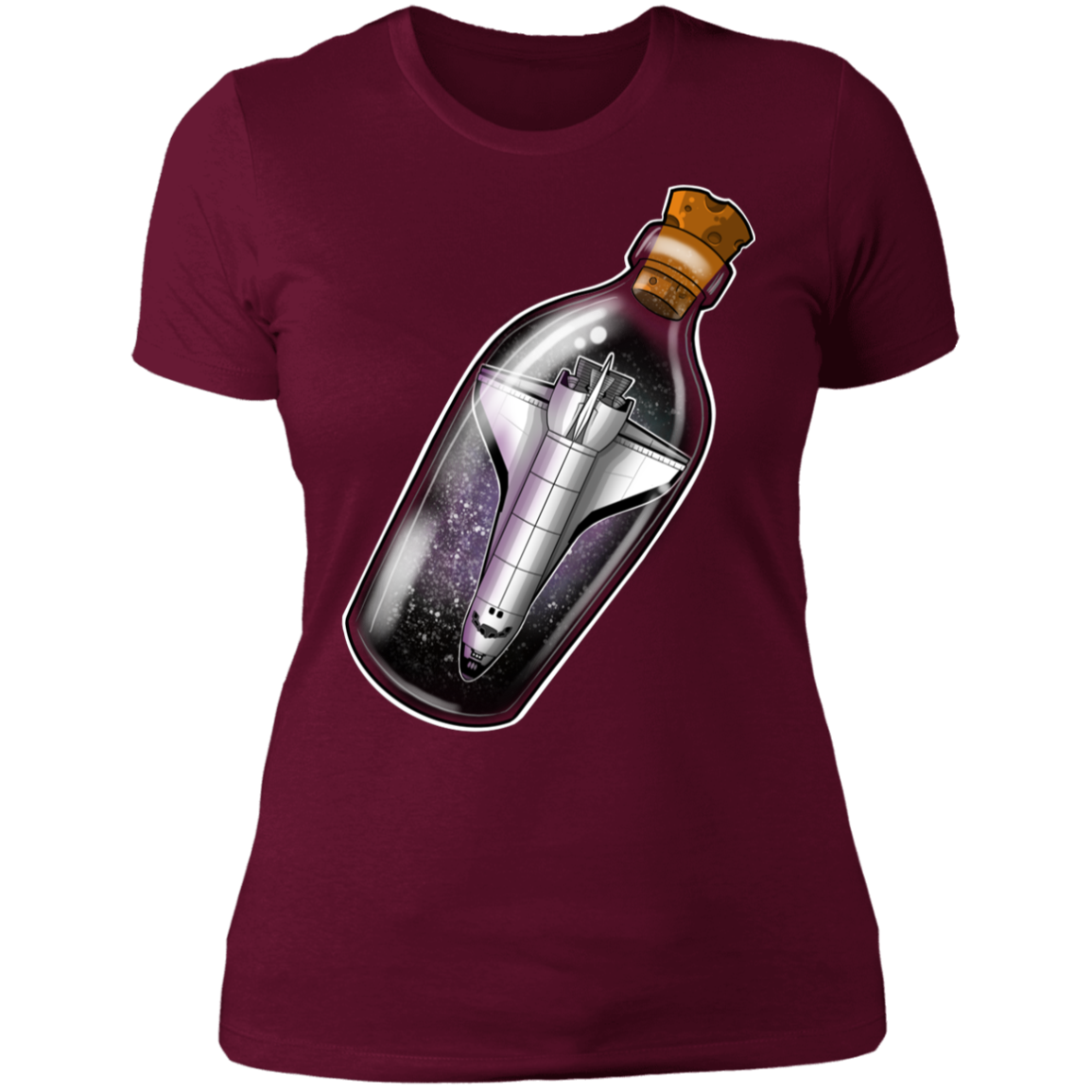 Spacecraft in a Bottle Spaceship Women's T-Shirt