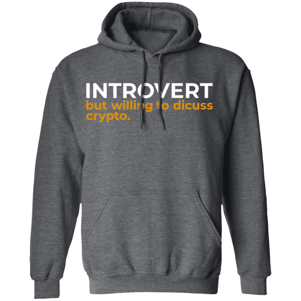 Introvert But Willing To Discuss Crypto Pullover Hoodie