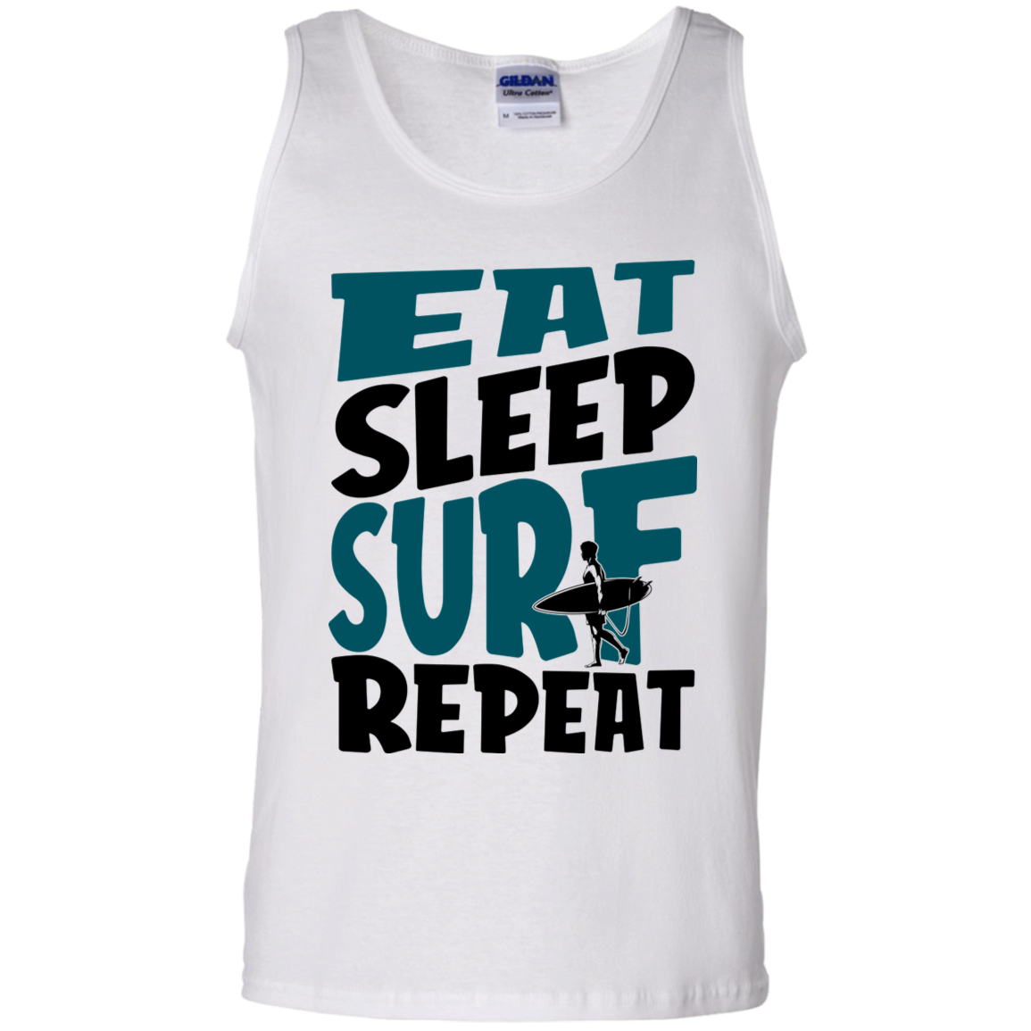 Eat Sleep Surf Repeat Surfing Tank Top