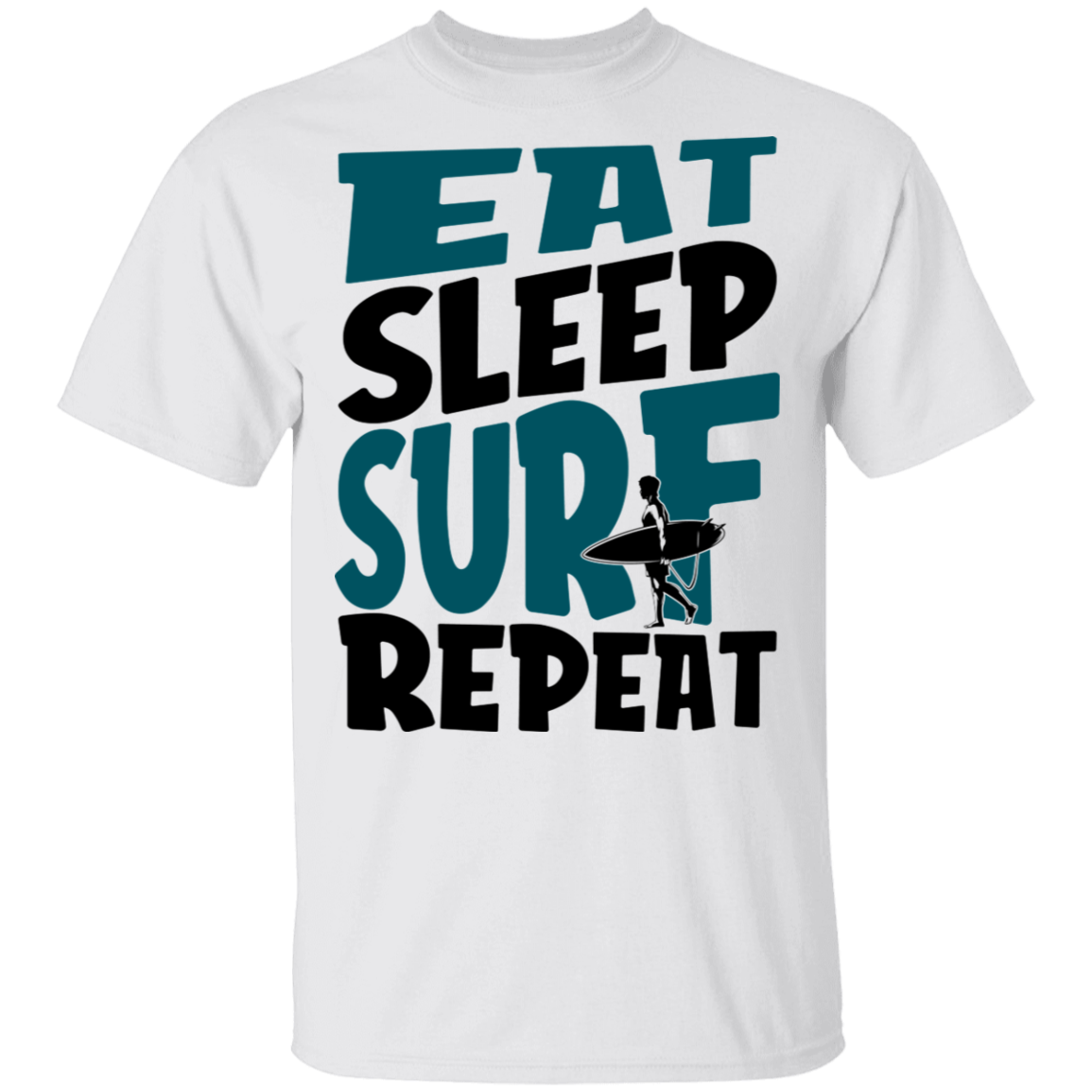 Eat Sleep Surf Repeat Surfing T-Shirt