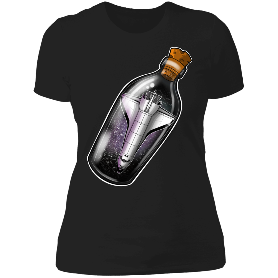 Spacecraft in a Bottle Spaceship Women's T-Shirt