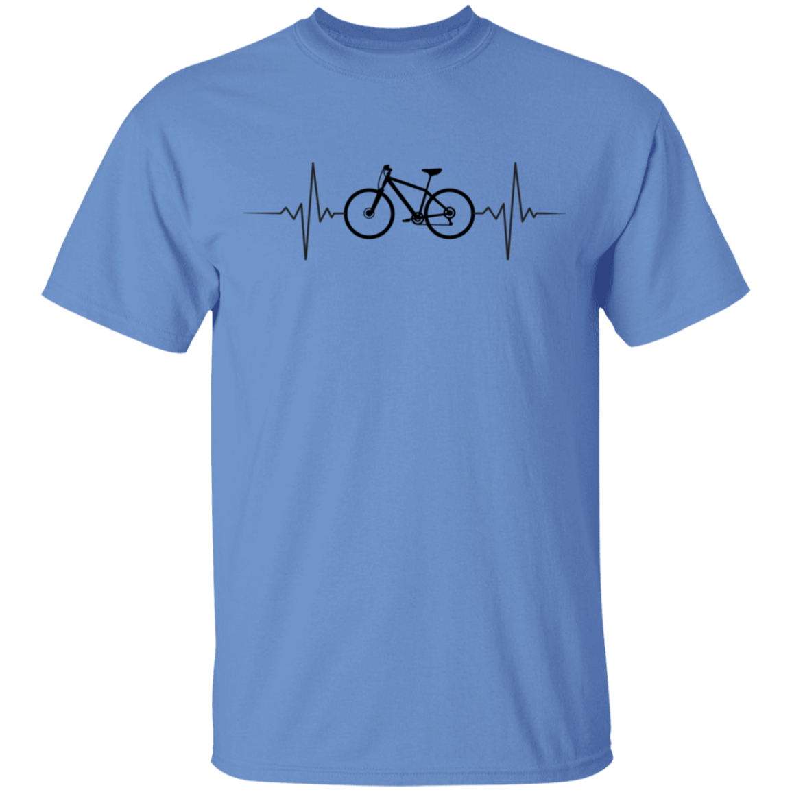 Mountain Biking Biker Heartbeat T-Shirt
