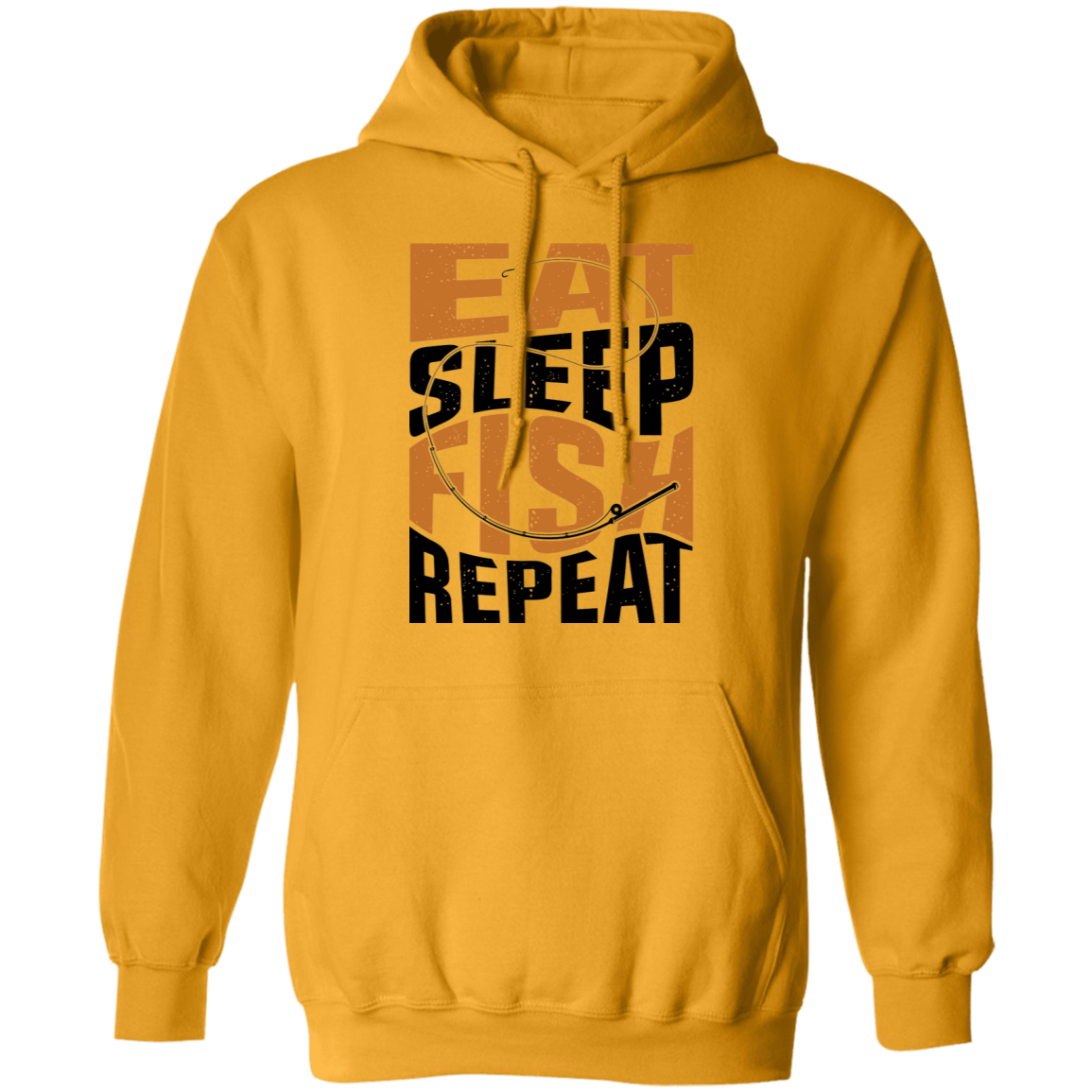 Eat Sleep Fish Repeat Fishing Pullover Hoodie