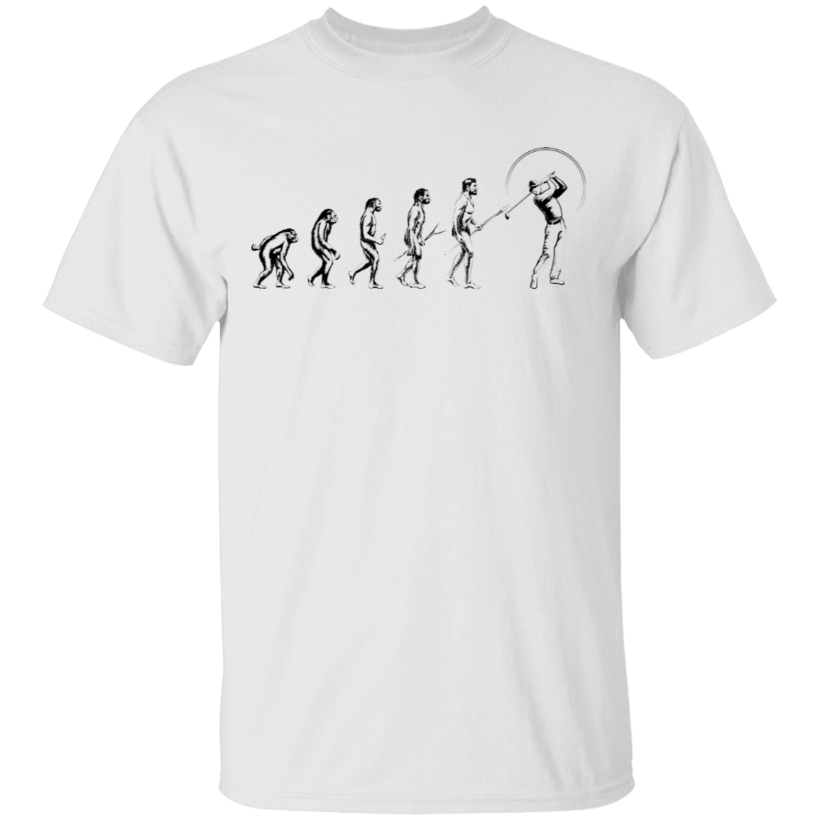 Evolution of Golfing Funny Golf T-Shirt