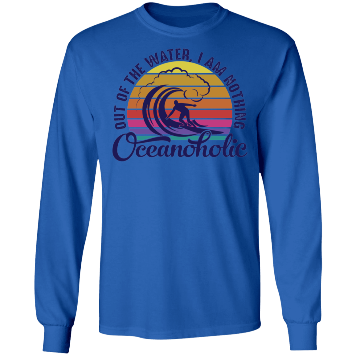 Oceanoholic Surfing Surfer Long Sleeve T-Shirt