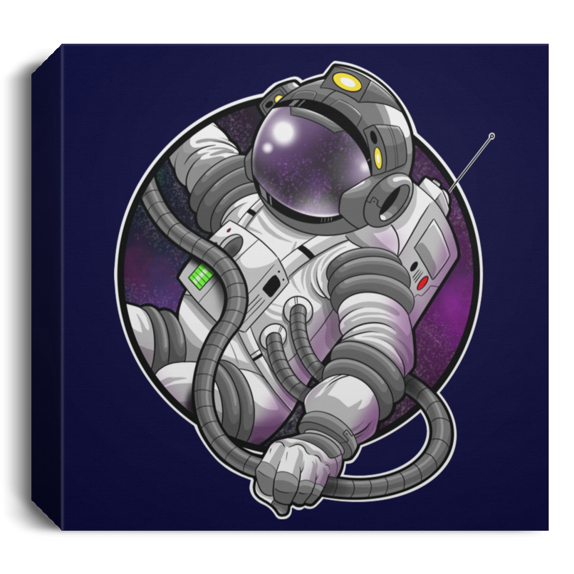 Astronaut Space Mission Square Canvas 1.5in Frame