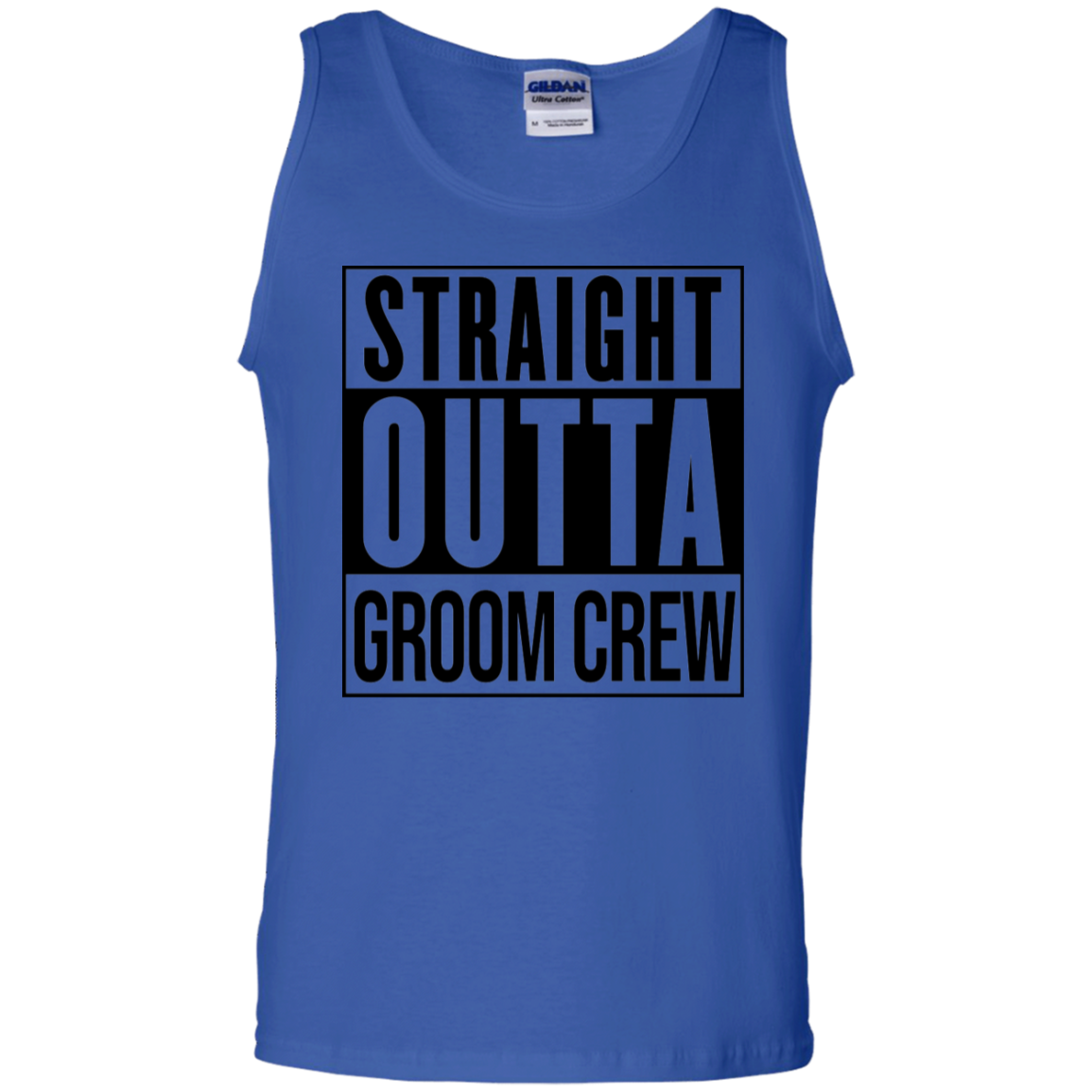 Straight Outta Groom Crew Wedding Bachelor Party Tank Top