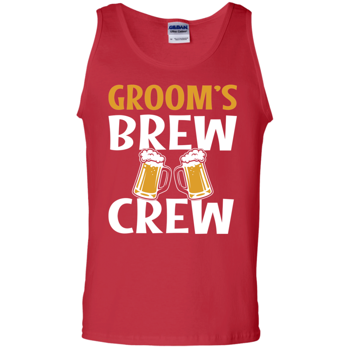 Bachelor Party Groom's Brew Crew Funny Tank Top