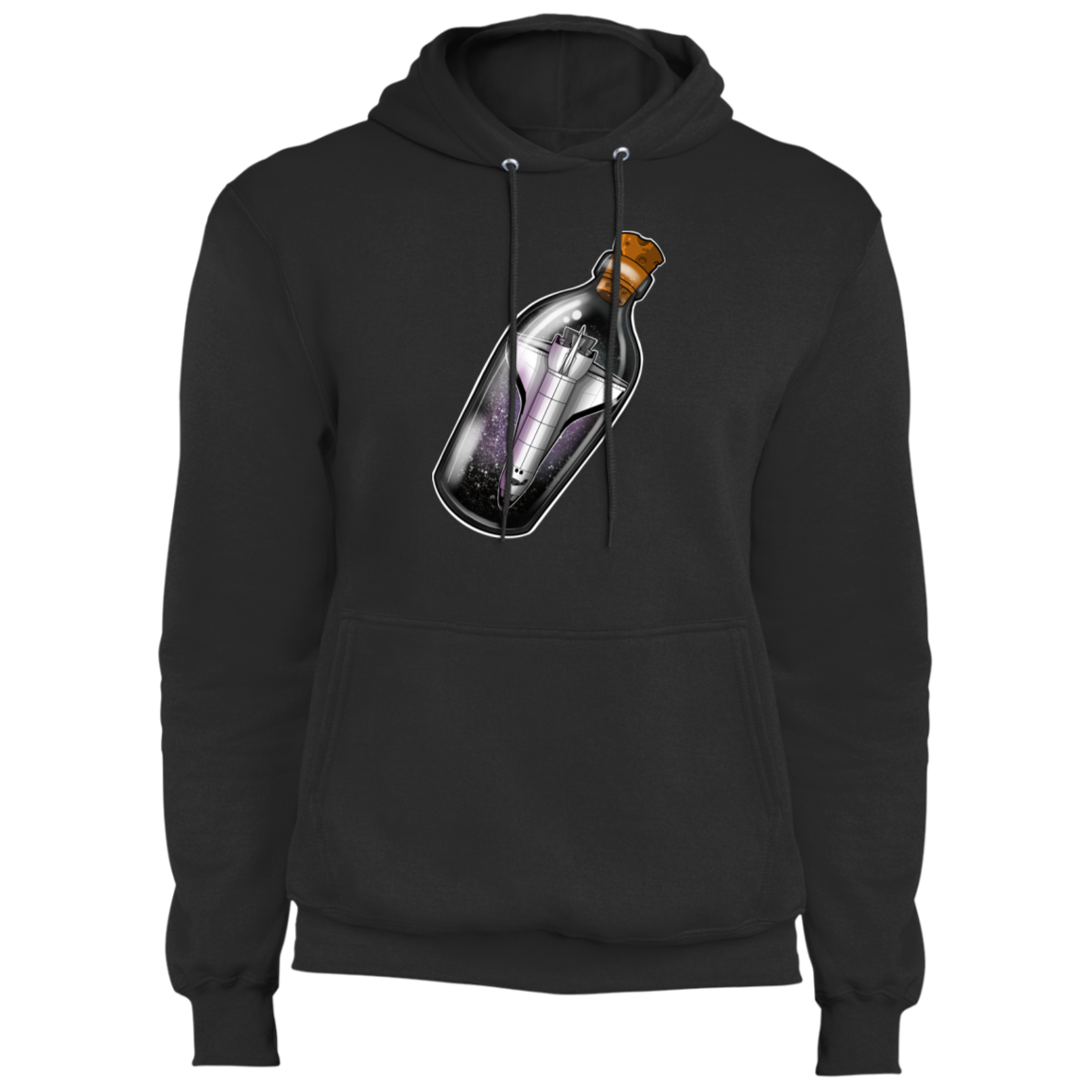 Spacecraft in a Bottle Spaceship Pullover Hoodie