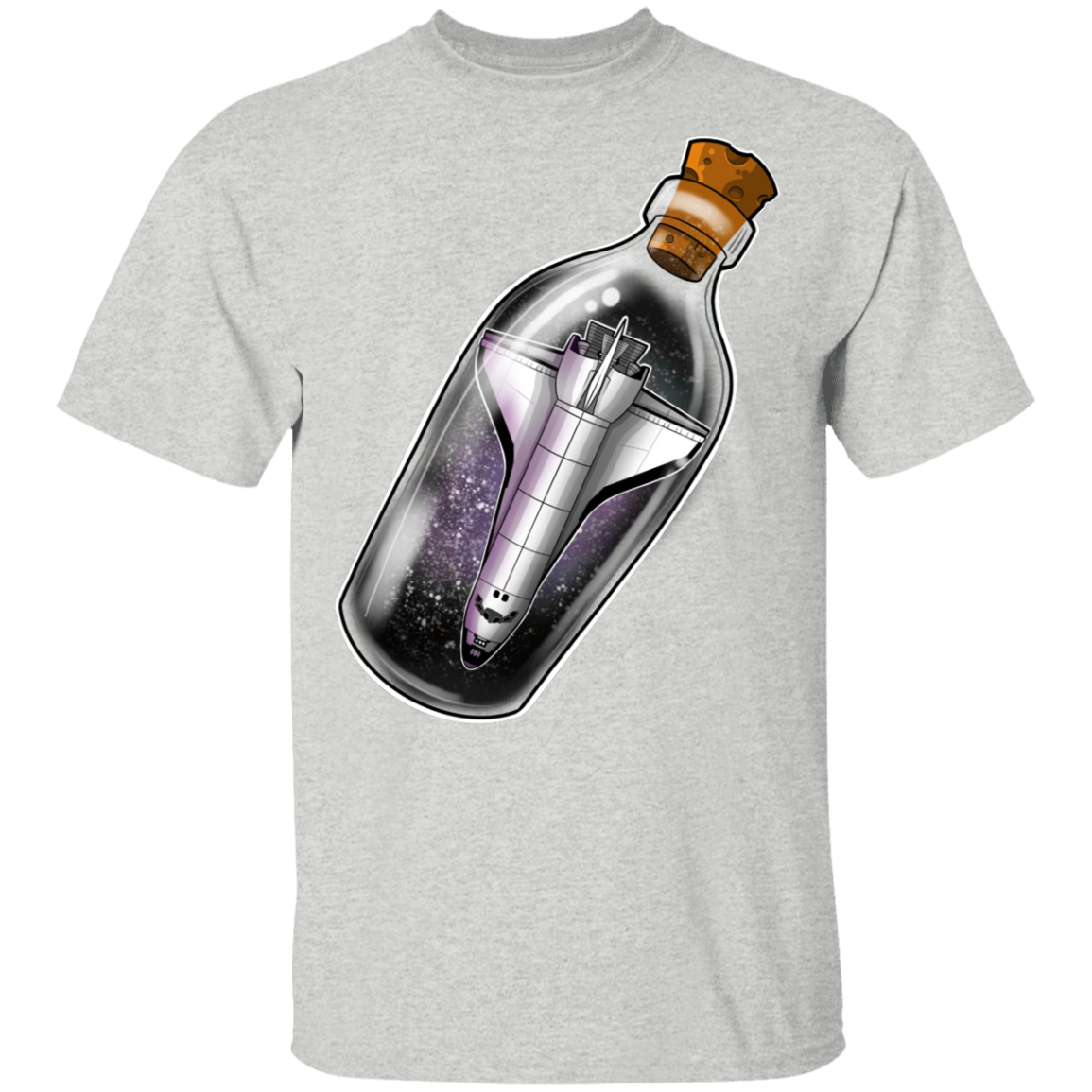Spacecraft in a Bottle Spaceship T-Shirt