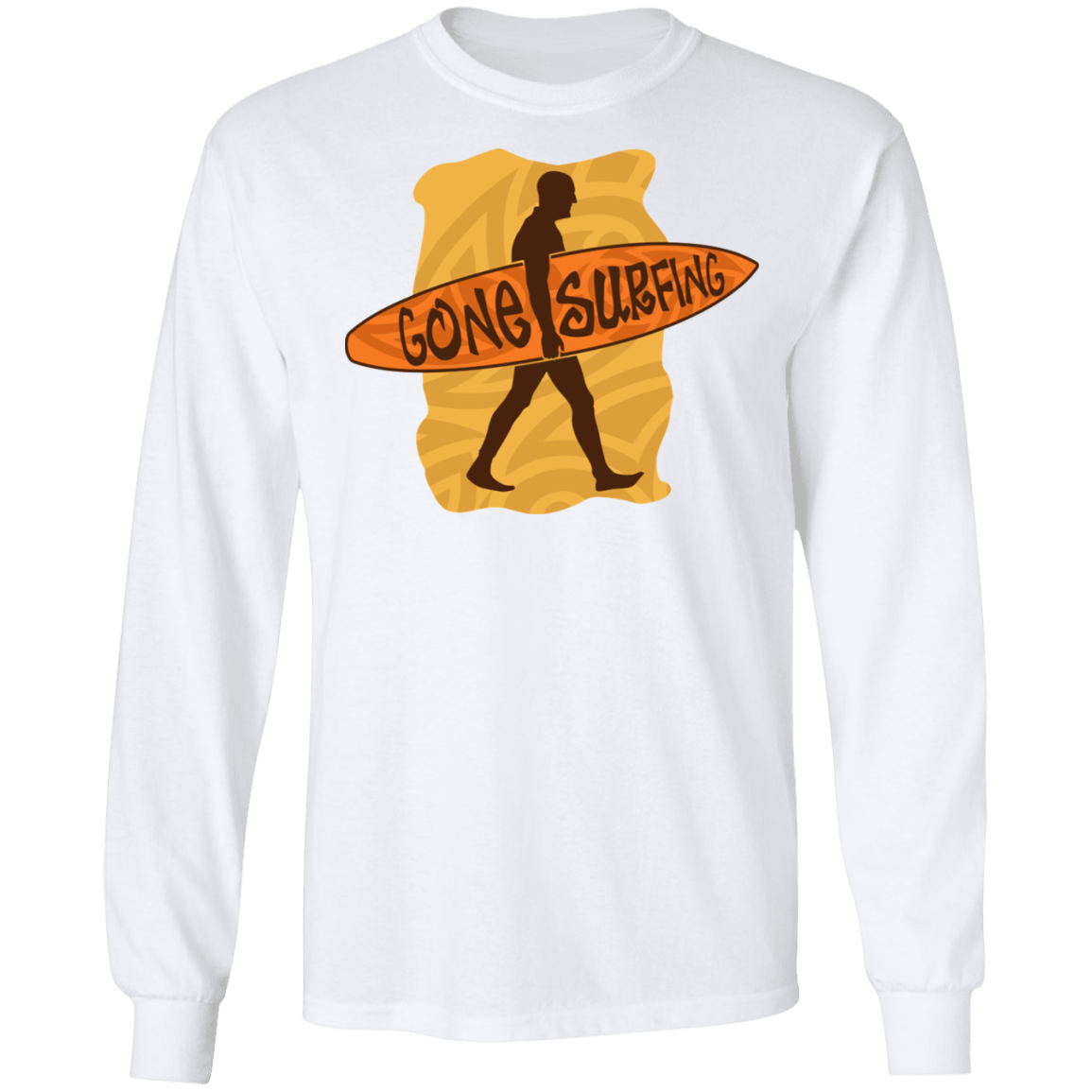 Gone Surfing Surfer Long Sleeve T-Shirt