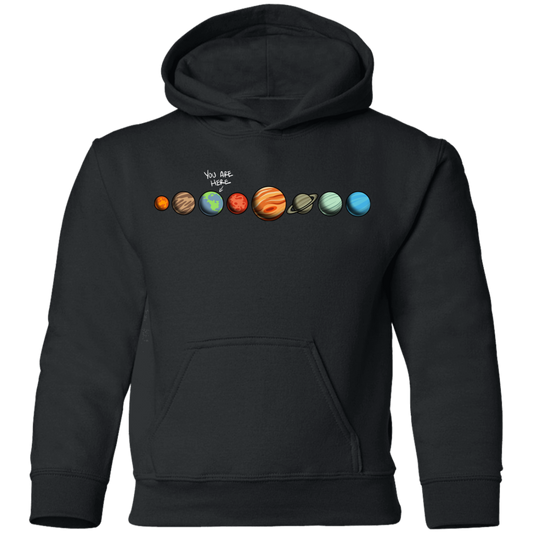 Youth Space Earth You Are Here Pullover Hoodie