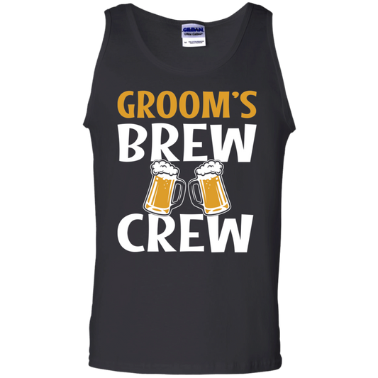 Bachelor Party Groom's Brew Crew Funny Tank Top