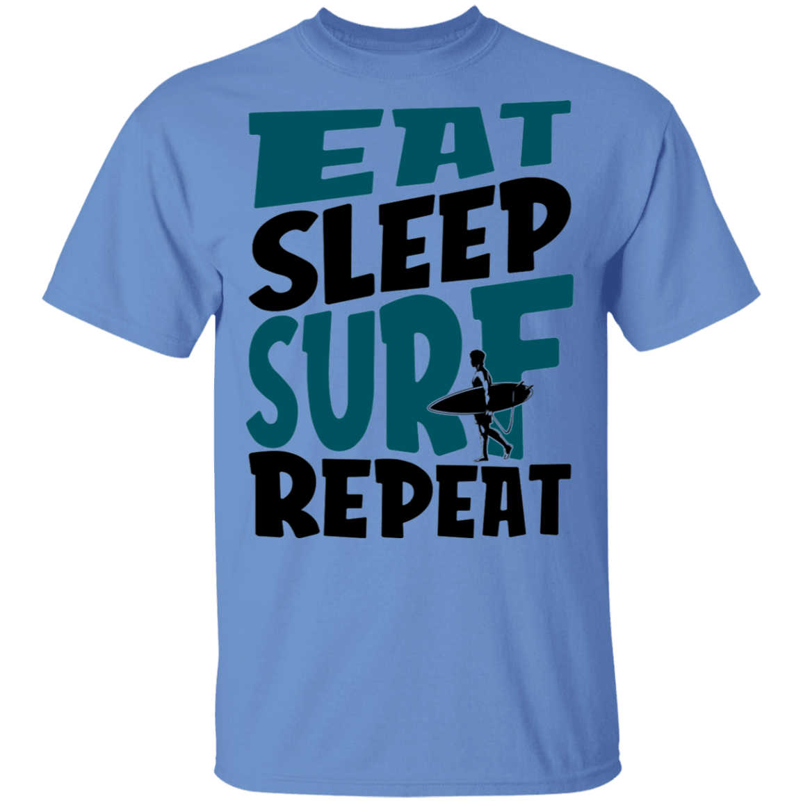 Eat Sleep Surf Repeat Surfing T-Shirt