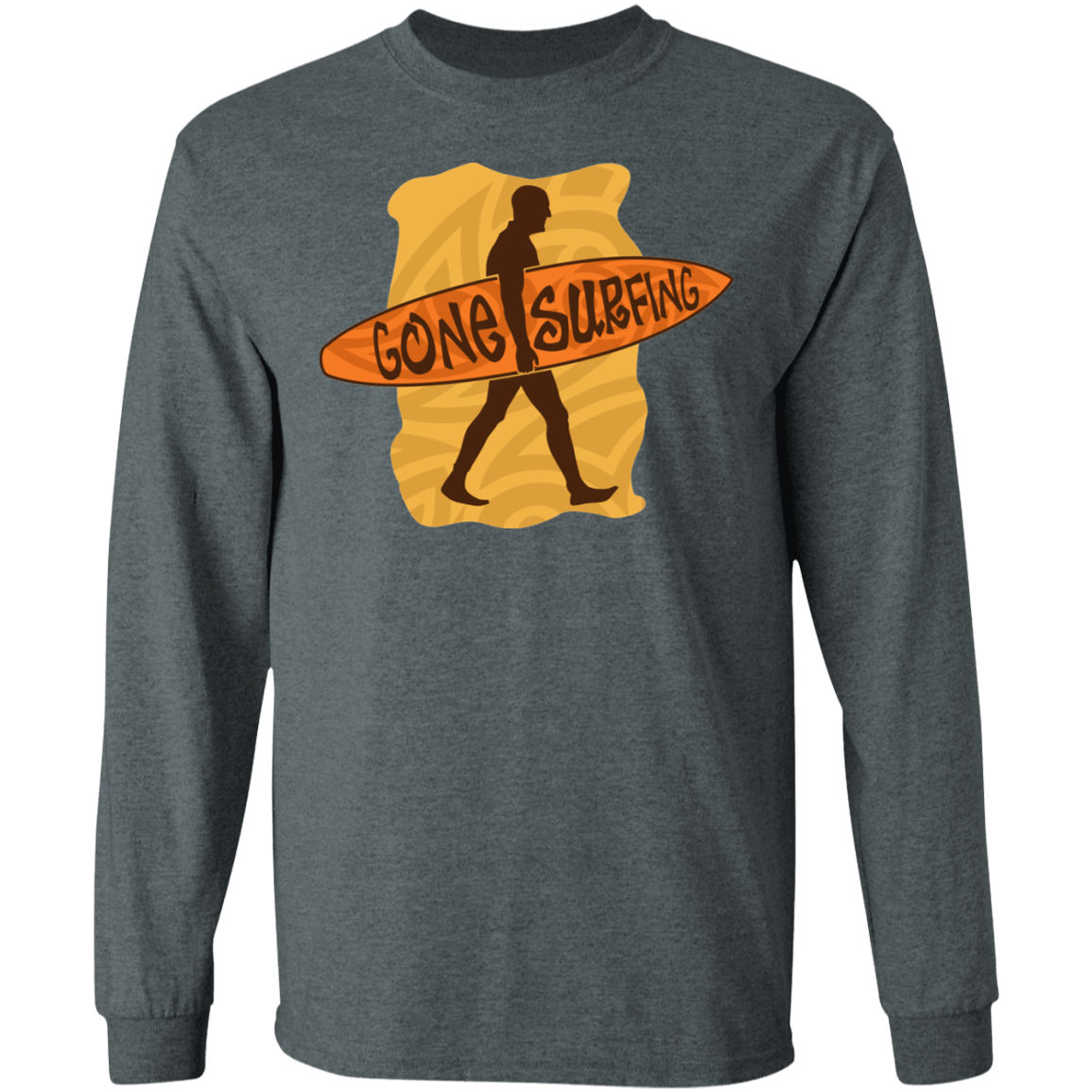 Gone Surfing Surfer Long Sleeve T-Shirt