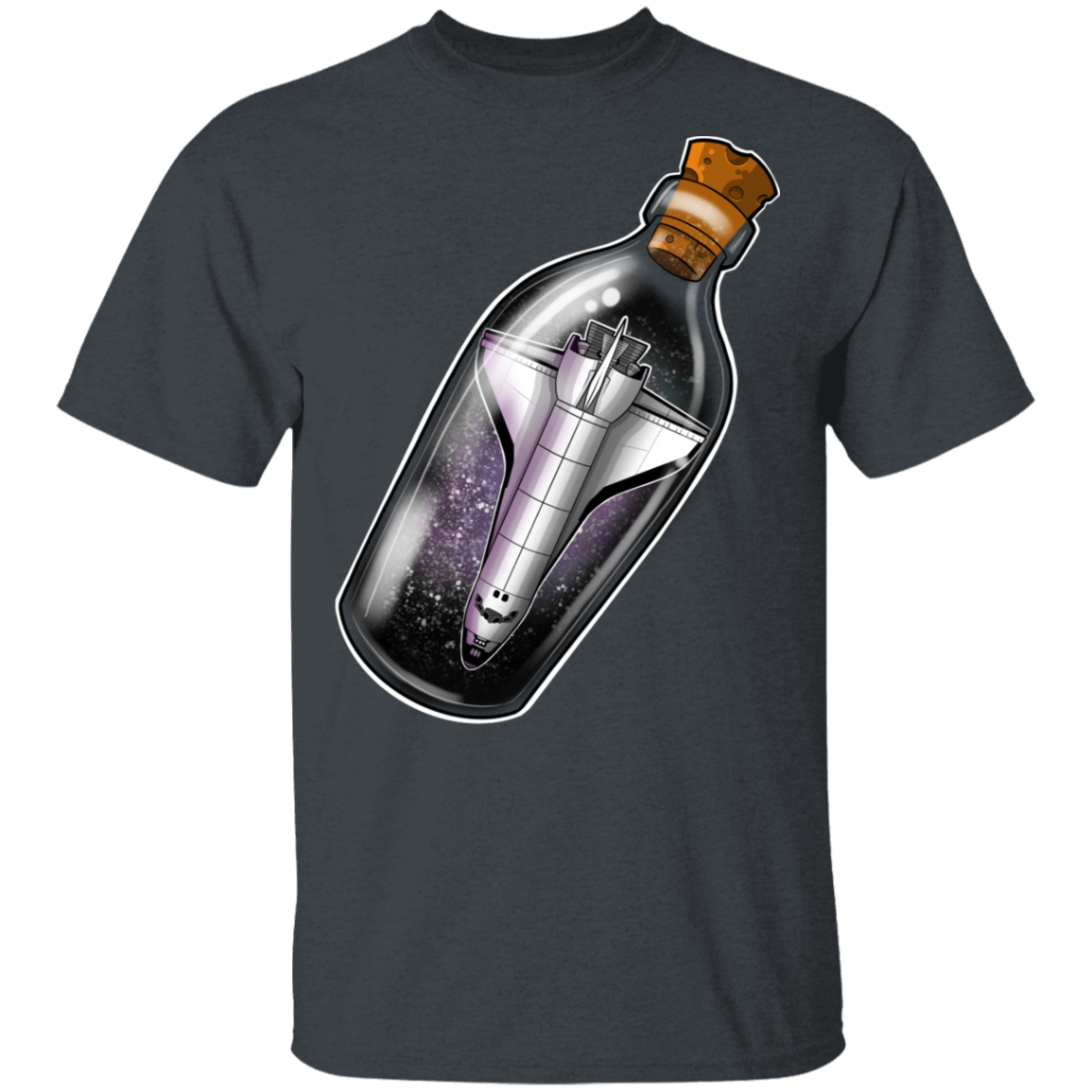 Spacecraft in a Bottle Spaceship T-Shirt