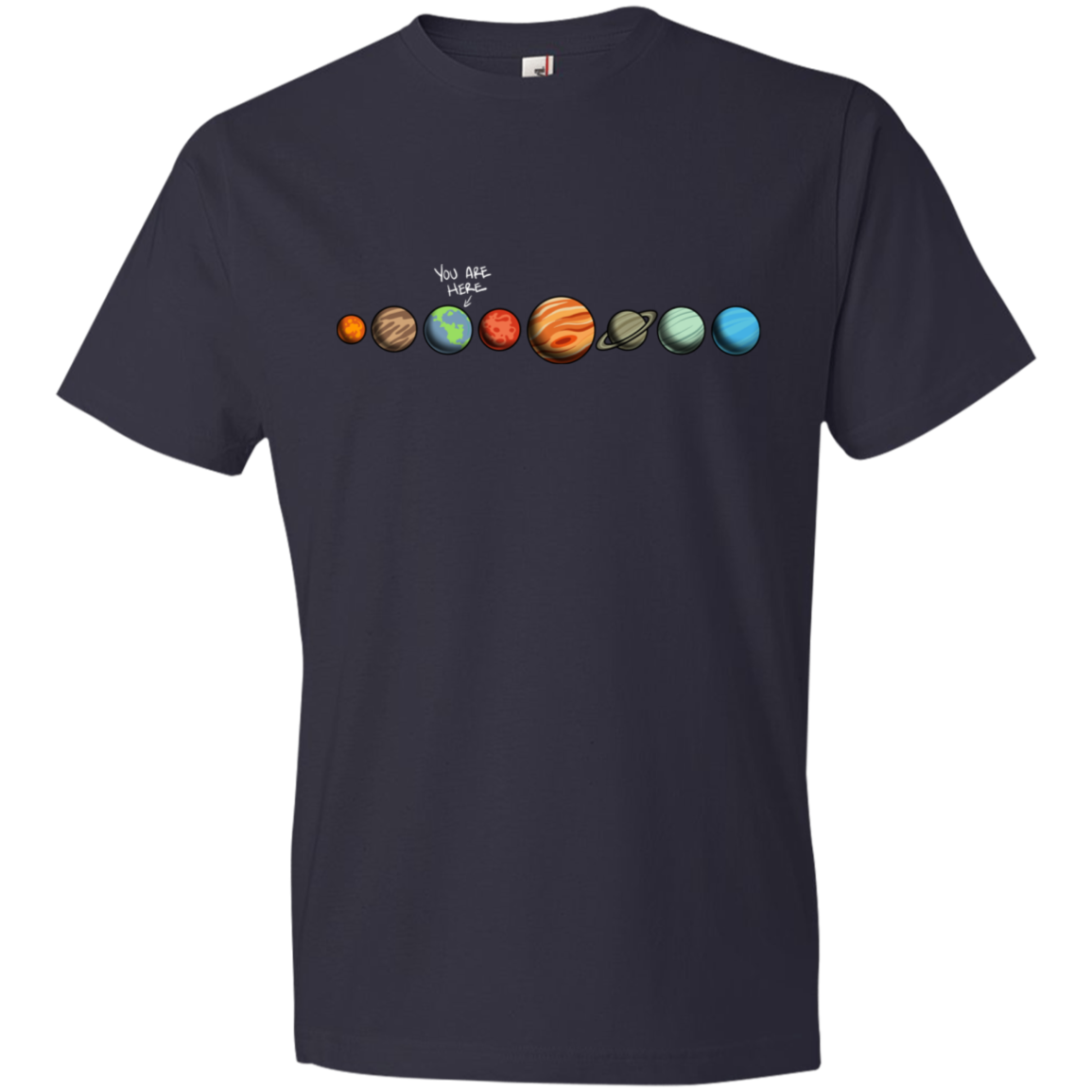 Youth Space Earth You Are Here Lightweight T-Shirt