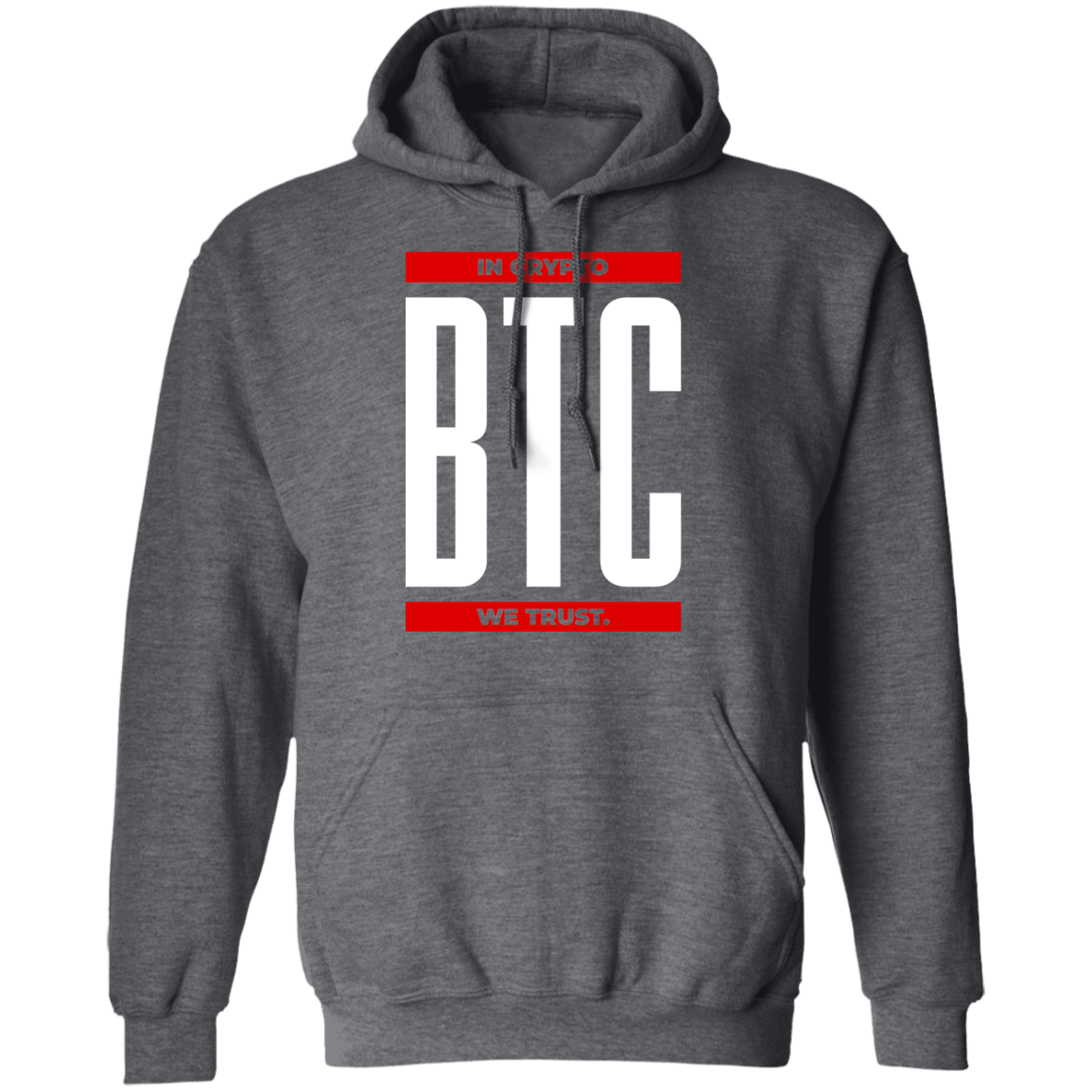 btc BTC In Crypto We Trust Pullover Hoodie