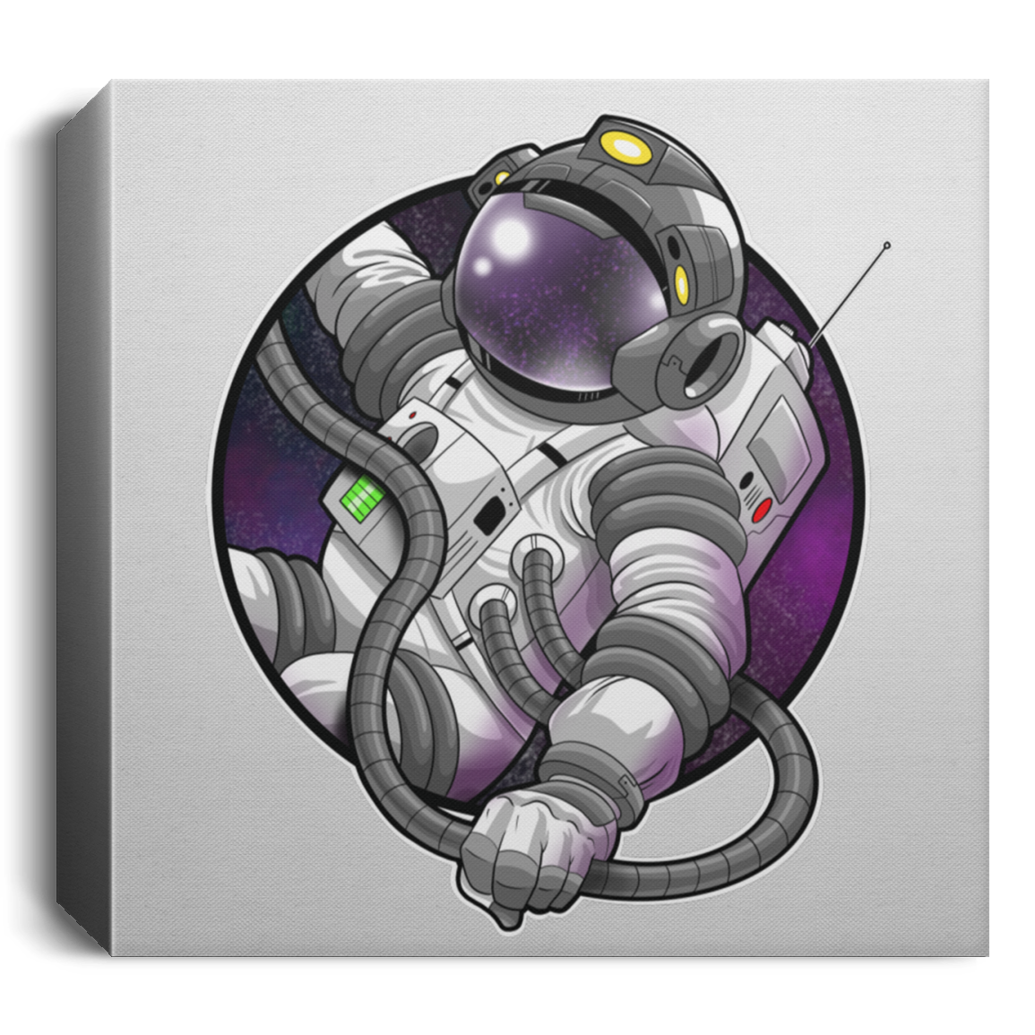 Astronaut Space Mission Square Canvas 1.5in Frame