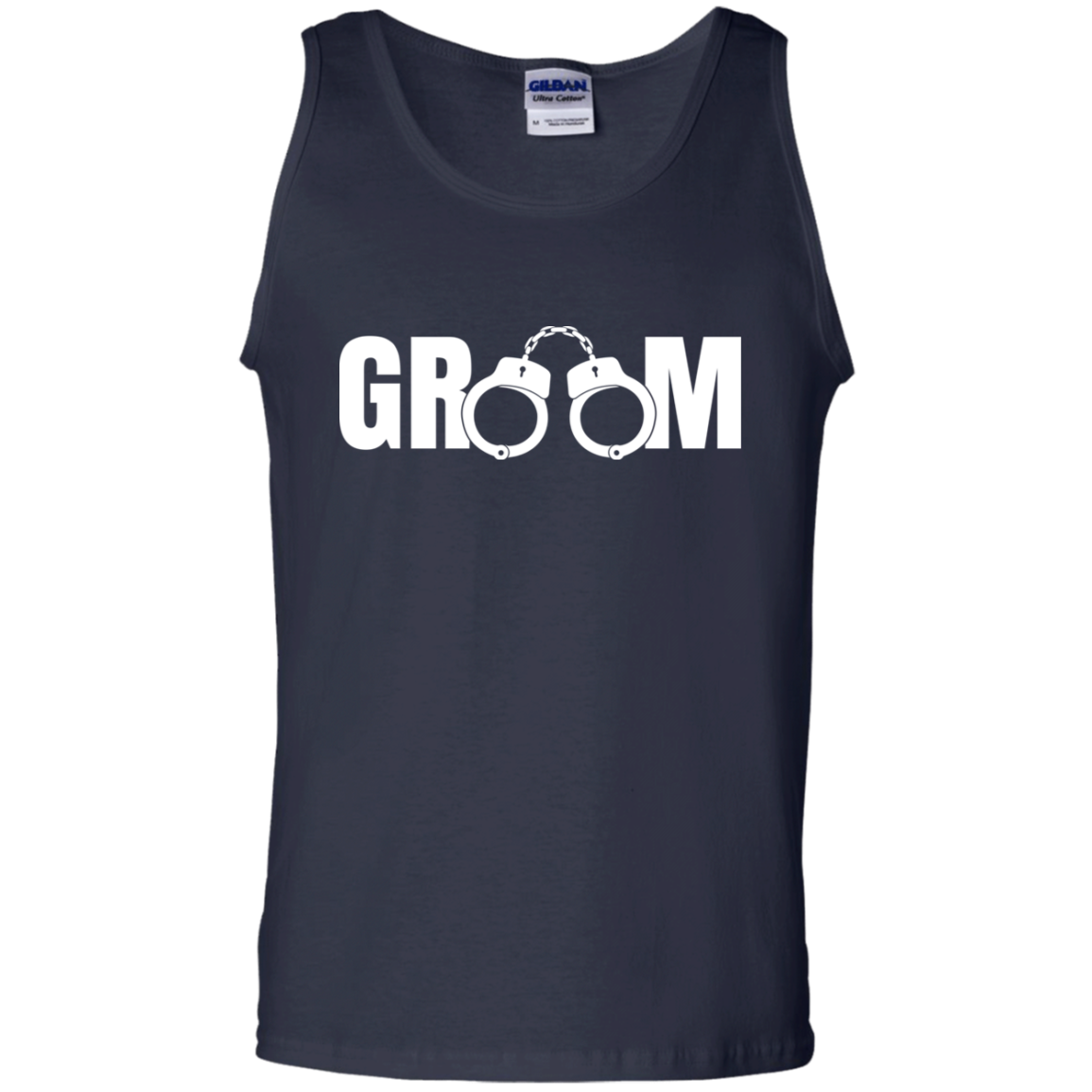 Bachelor Party Wedding Funny Groom Handcuffs Tank Top