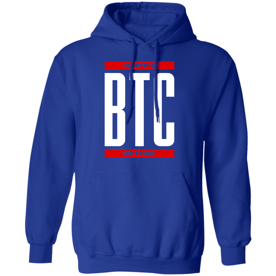 btc BTC In Crypto We Trust Pullover Hoodie