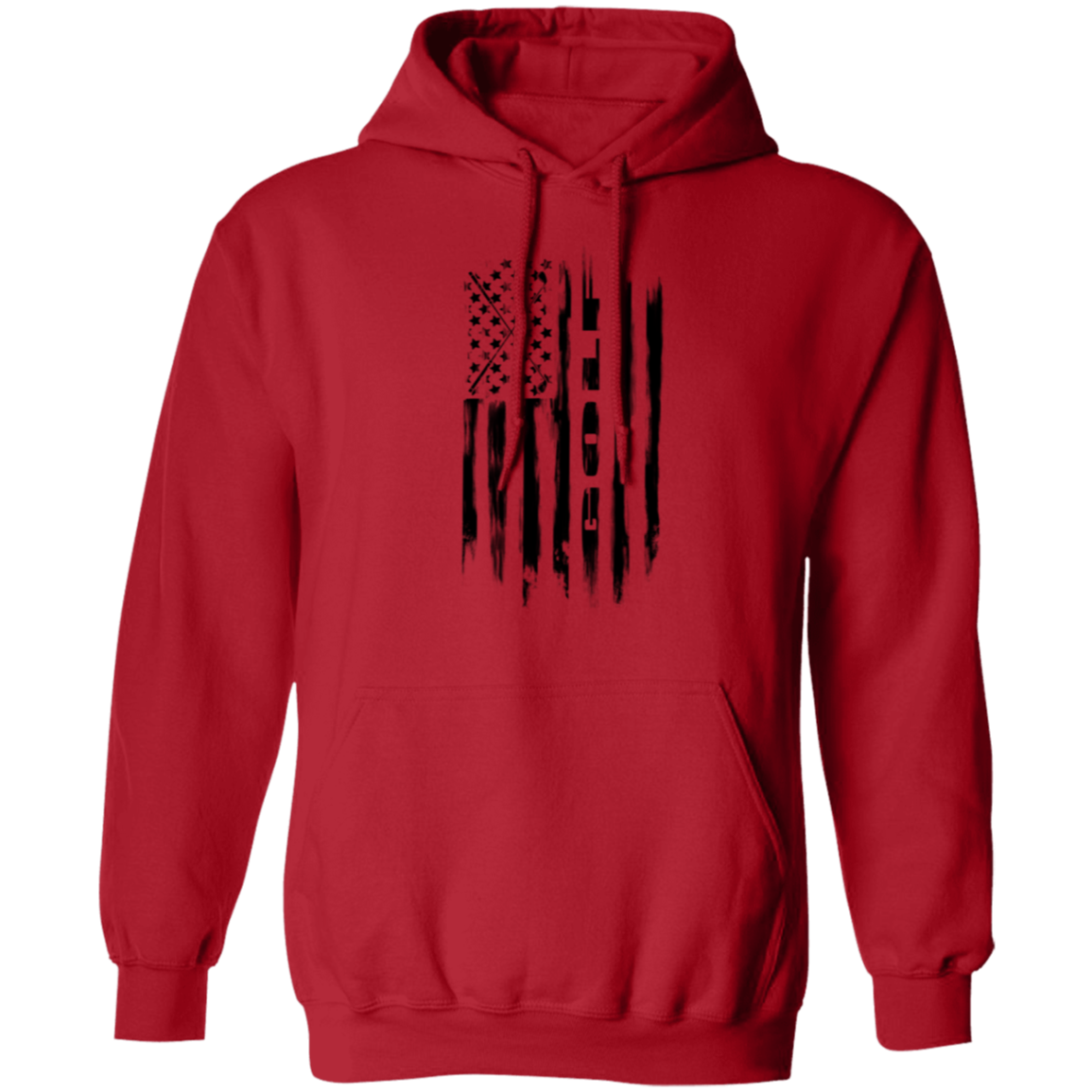 Golf Golfing American Flag Pullover Hoodie