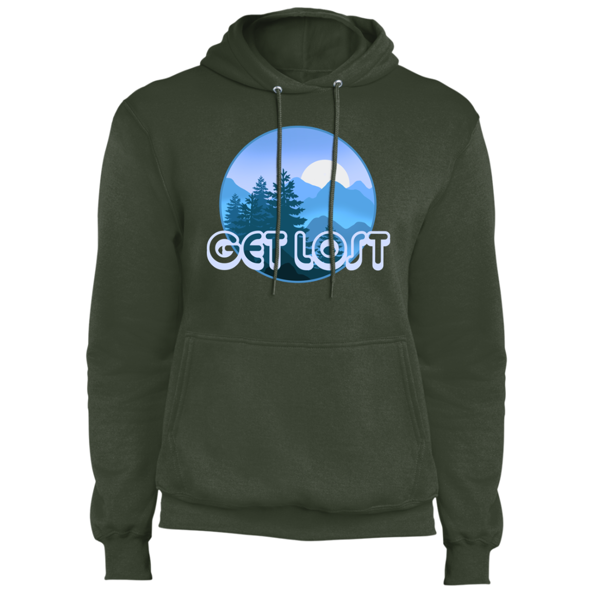 Get Lost in Nature Camping Premium Pullover Hoodie