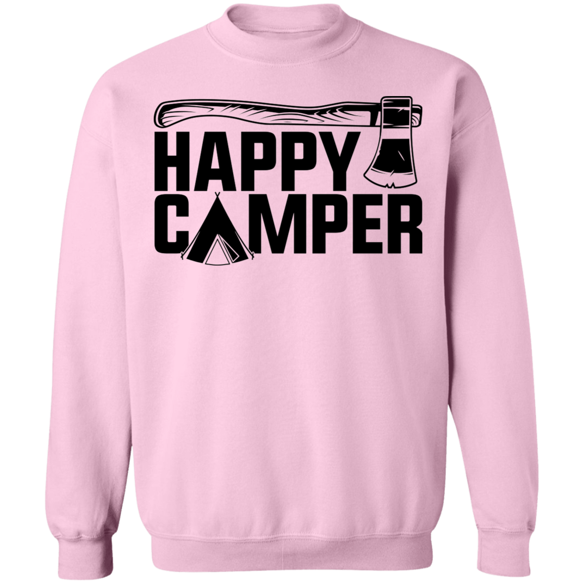 Happy Camper Outdoor Camping Crewneck Sweatshirt