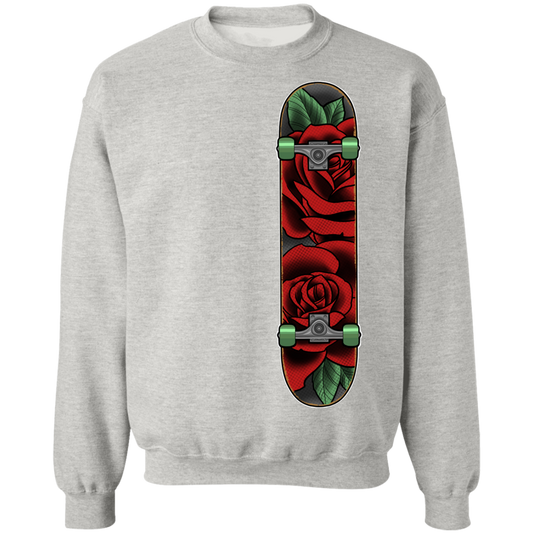 Rose Classic Skateboard Skateboarder Crewneck Sweatshirt