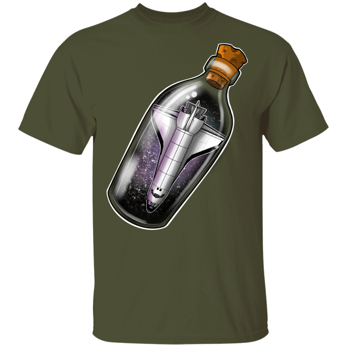 Spacecraft in a Bottle Spaceship T-Shirt