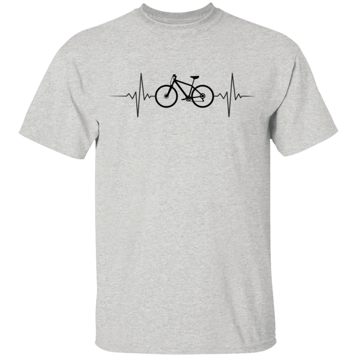 Mountain Biking Biker Heartbeat T-Shirt